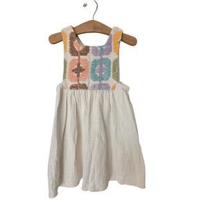 Zara Crochet Textured Tank Dress